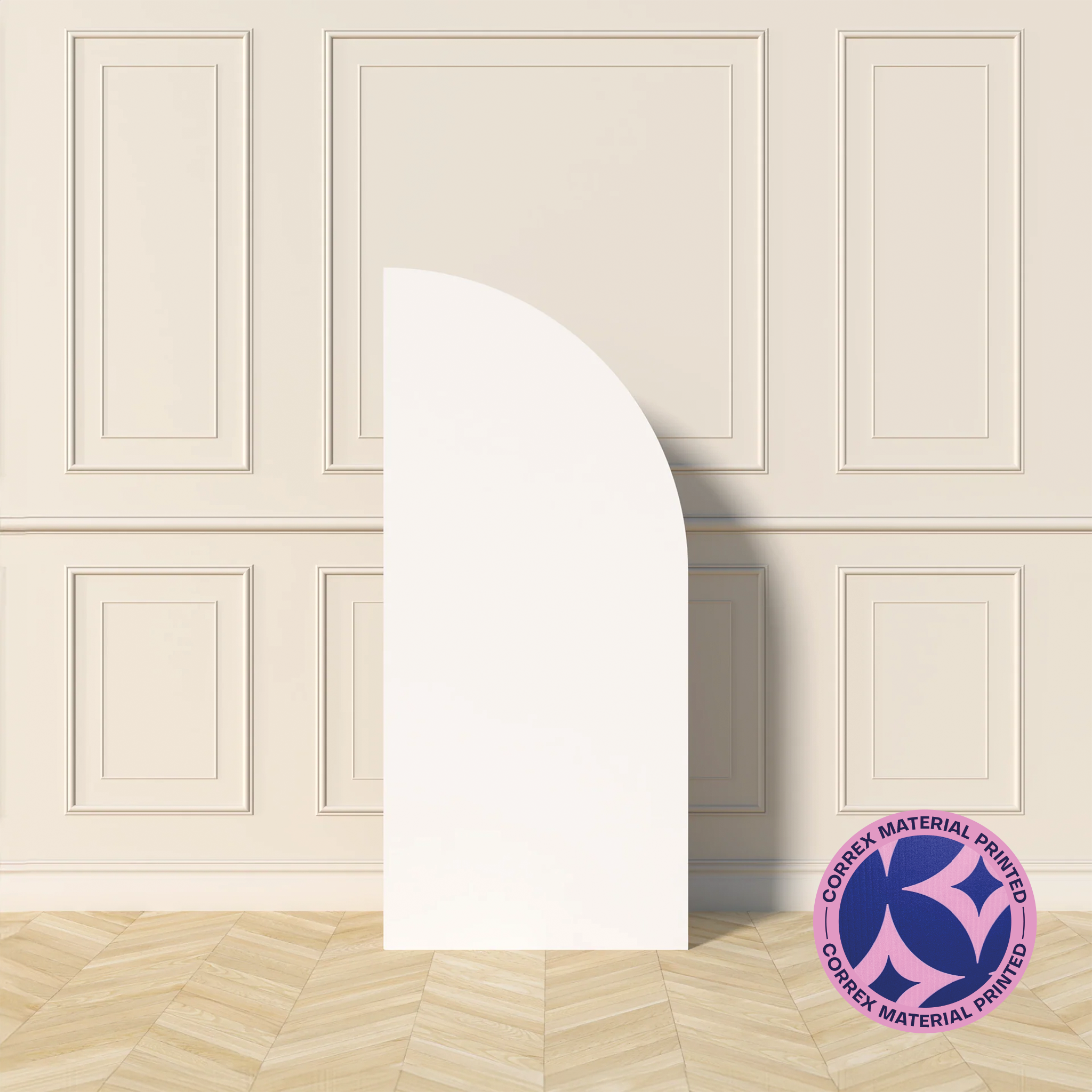 Custom Correx Printed Backdrop - Right Curve