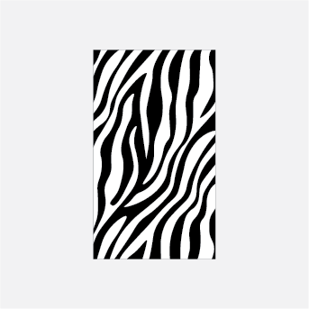 Safari Zebra Backdrop Low Tack Vinyl | Custom Shape