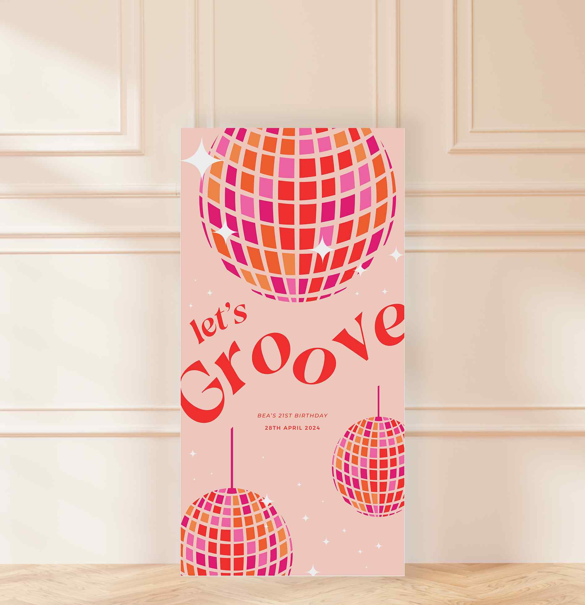 'Let's Groove' Disco Backdrop