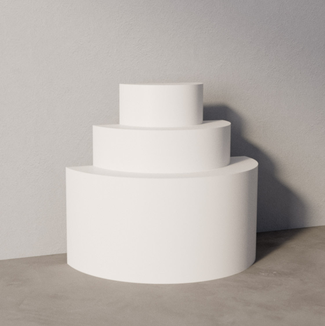 Stacked Semi-Circle Plinth