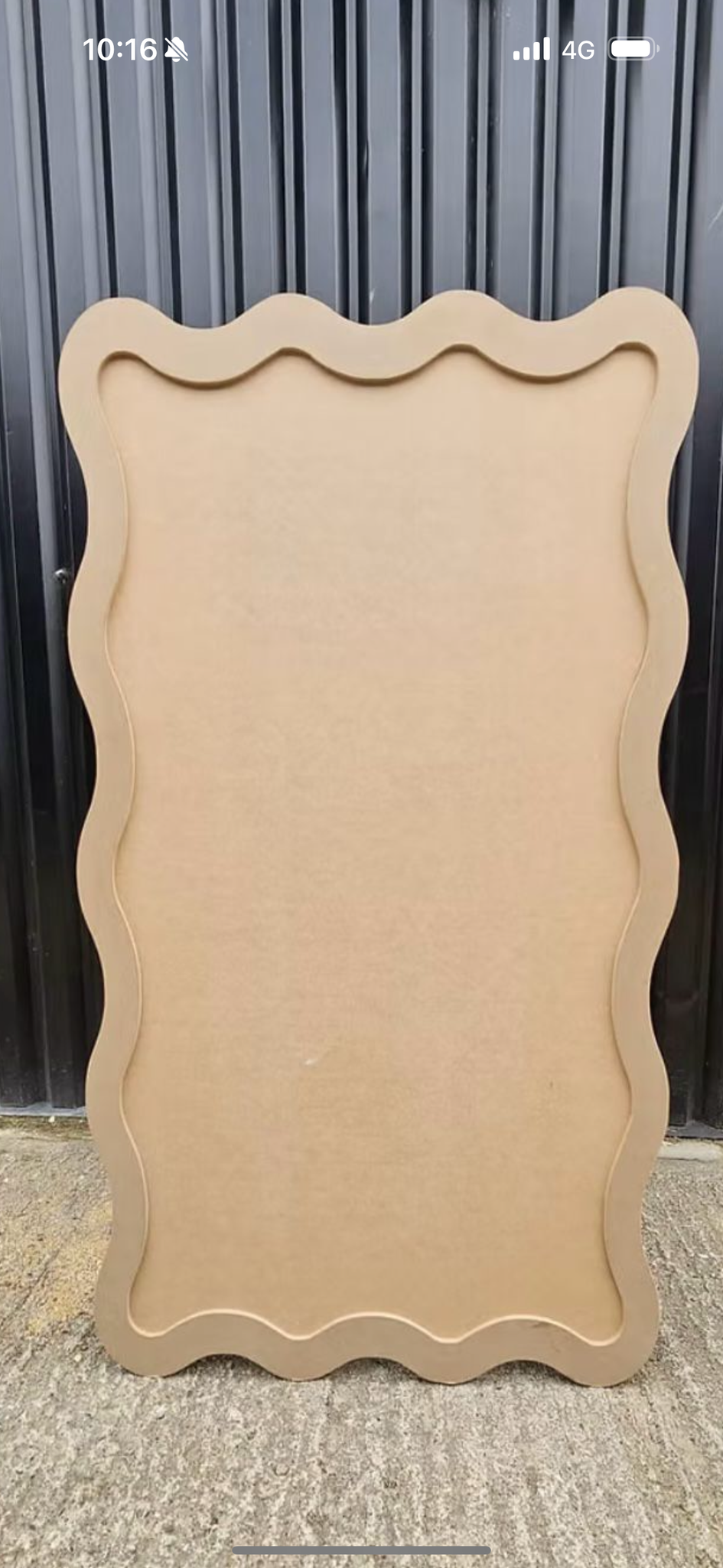 6 x 3.5ft Collapsable painted white