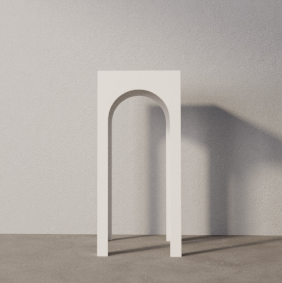 Rectangle with Hollow Inner Arch Plinth