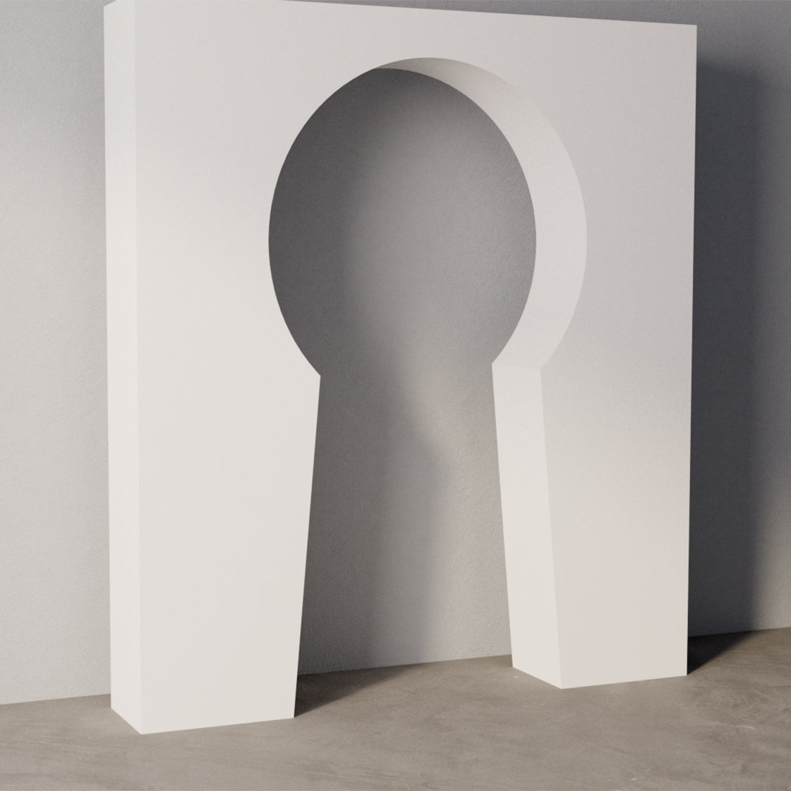 3D Backdrop Rectangle Inner Keyhole