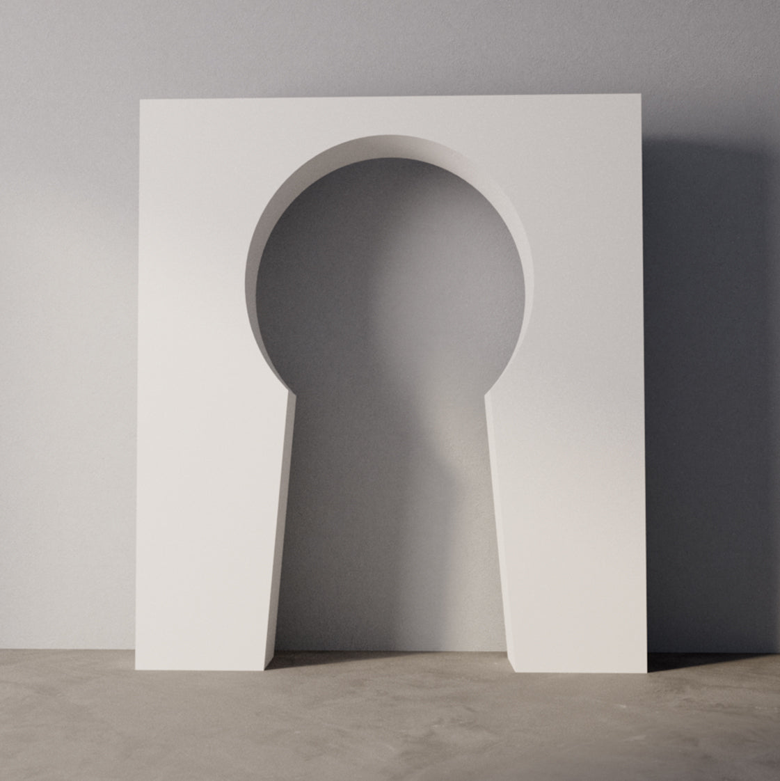 3D Backdrop Rectangle Inner Keyhole