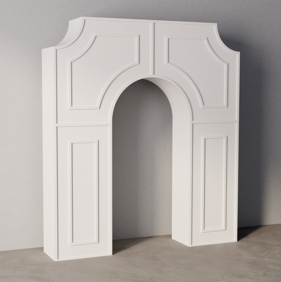 3D Backdrop Rectangle with Hollow Arch Detailed