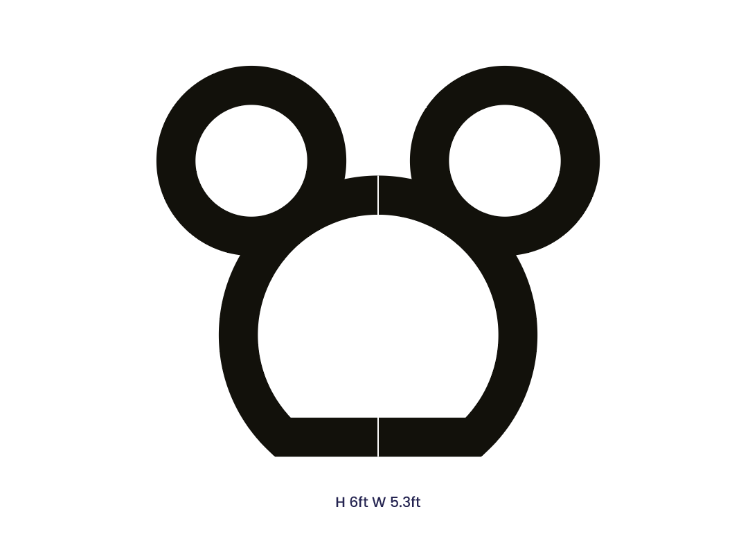 Custom Order Clara Designs Micky Mouse Head 2 Backdrops