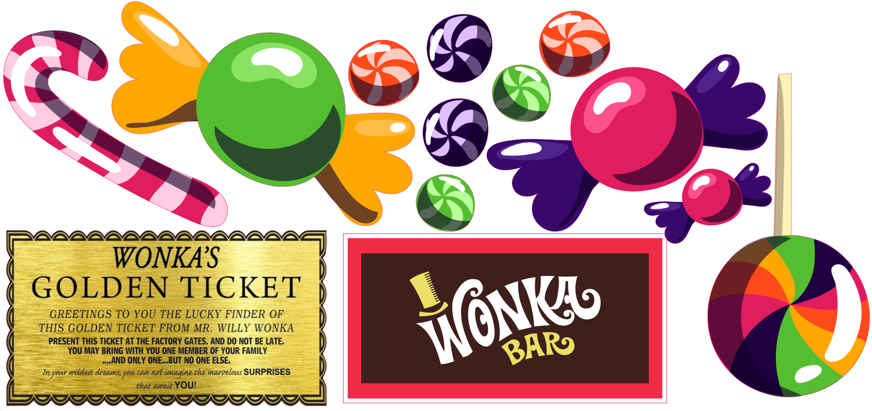 Custom Wonka Stickers