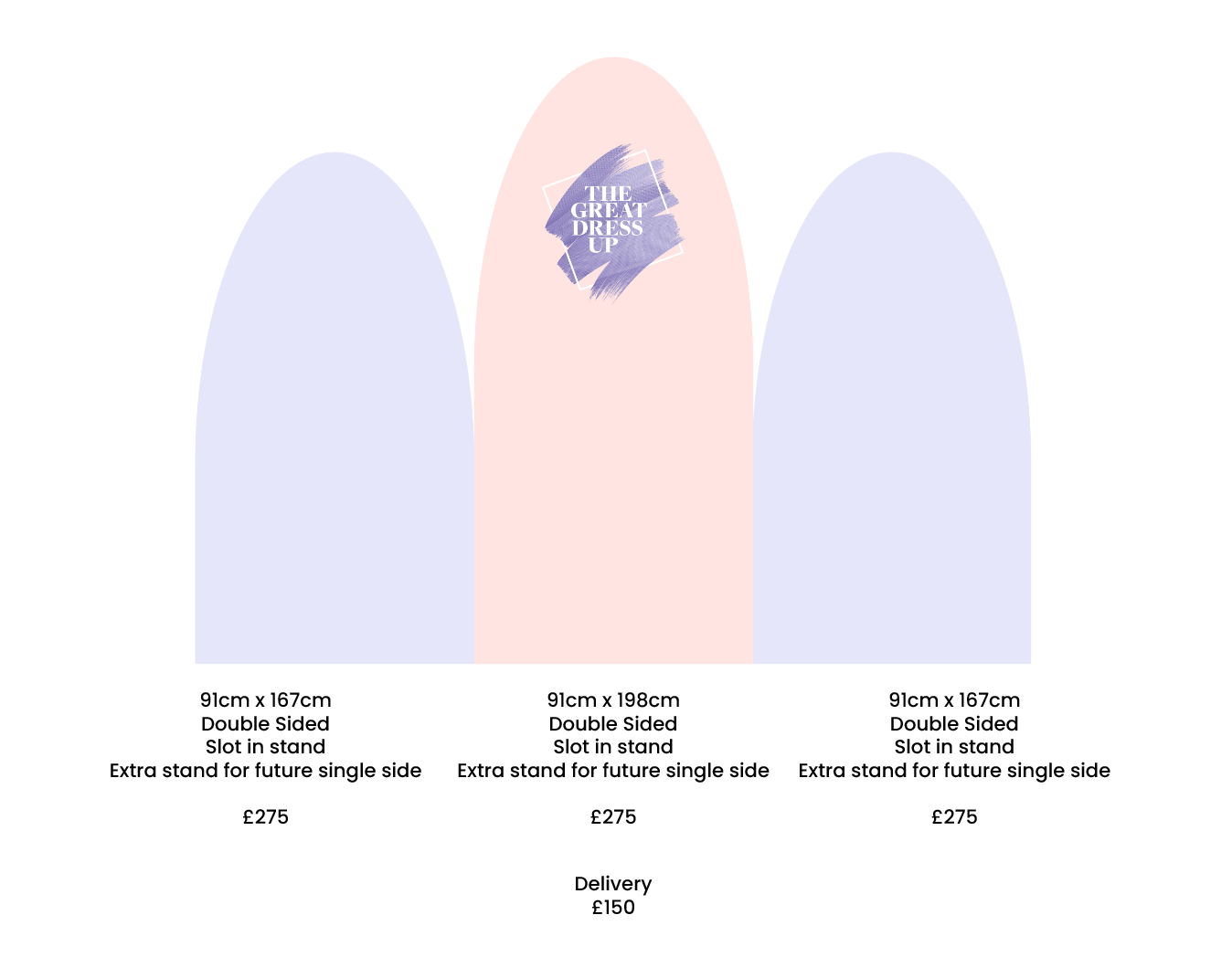 Dare Productions 3 Backdrops double sided