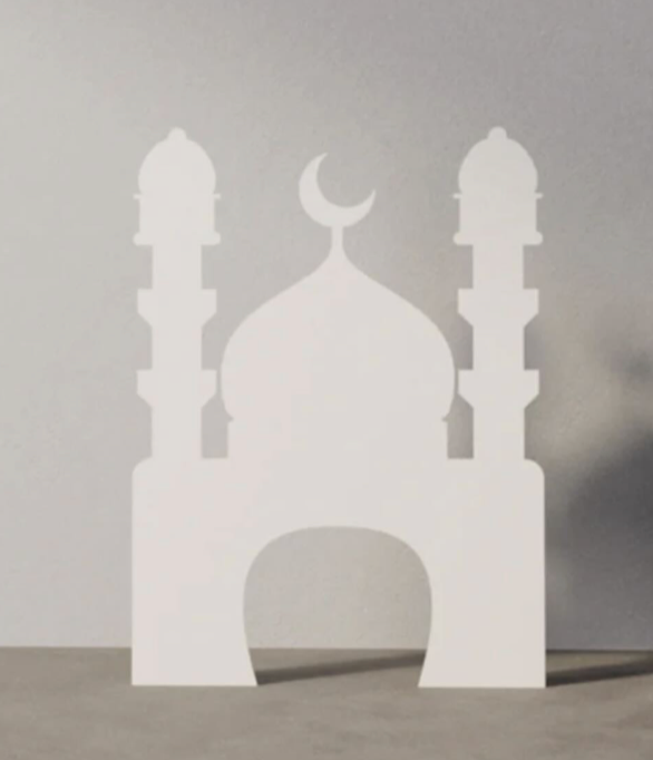 4ft mosque Correx Cut Out