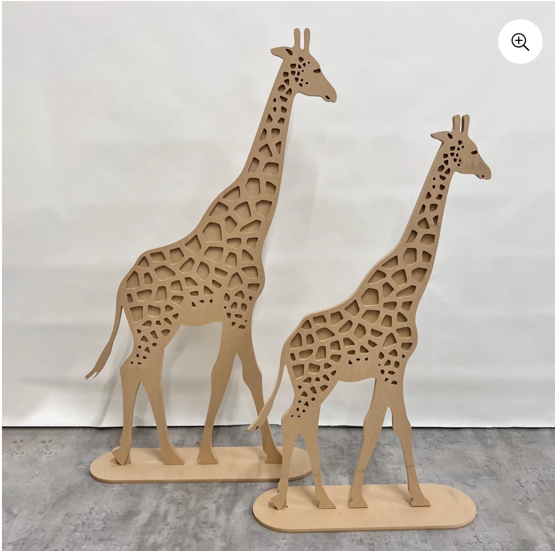 Wooden Layered Giraffe 170cm and Elephant 120cm