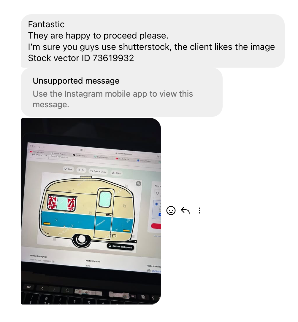 5mm Foamex Caravan print 2 stands 4ft height and Vogue box perspex