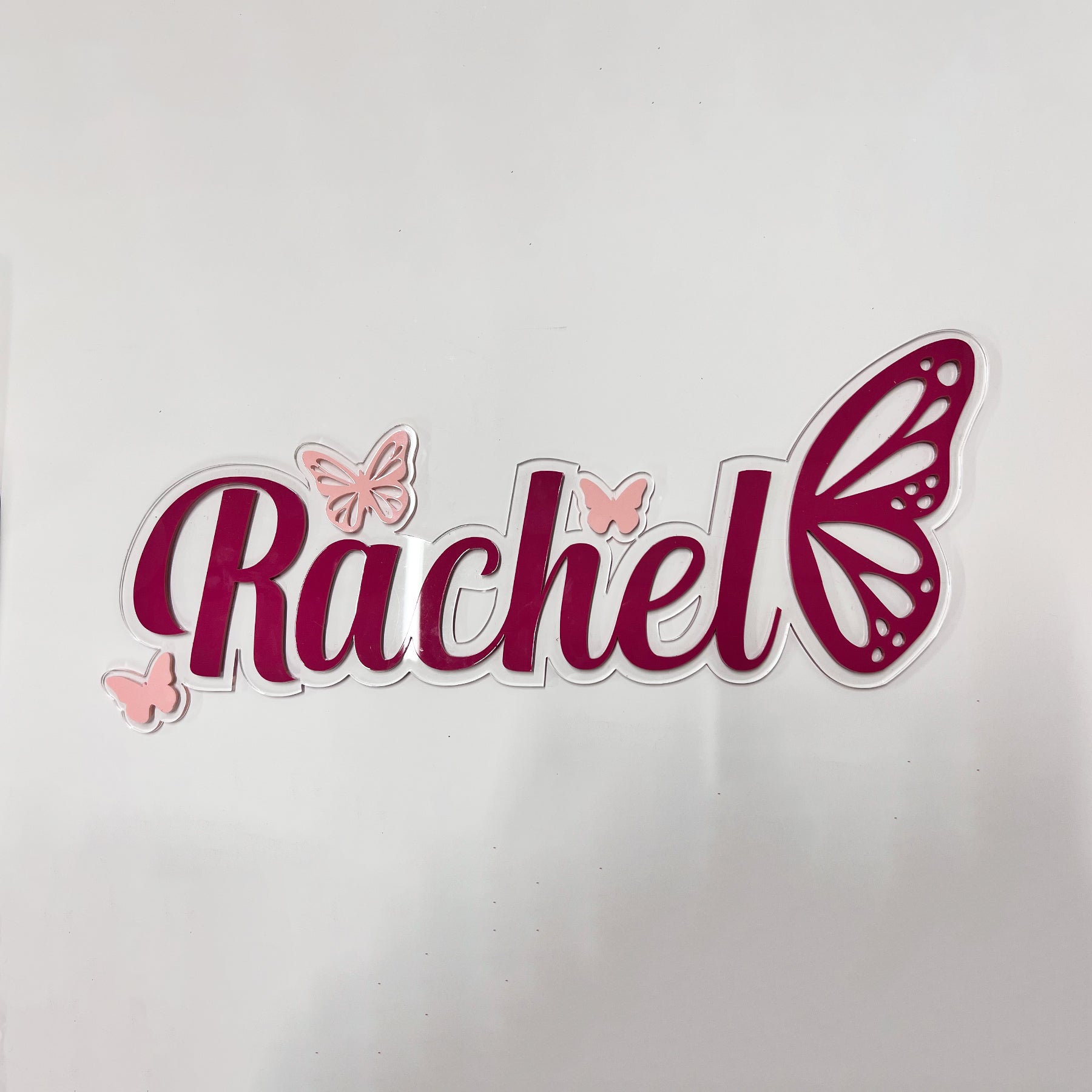 Butterfly Acrylic Name Sign