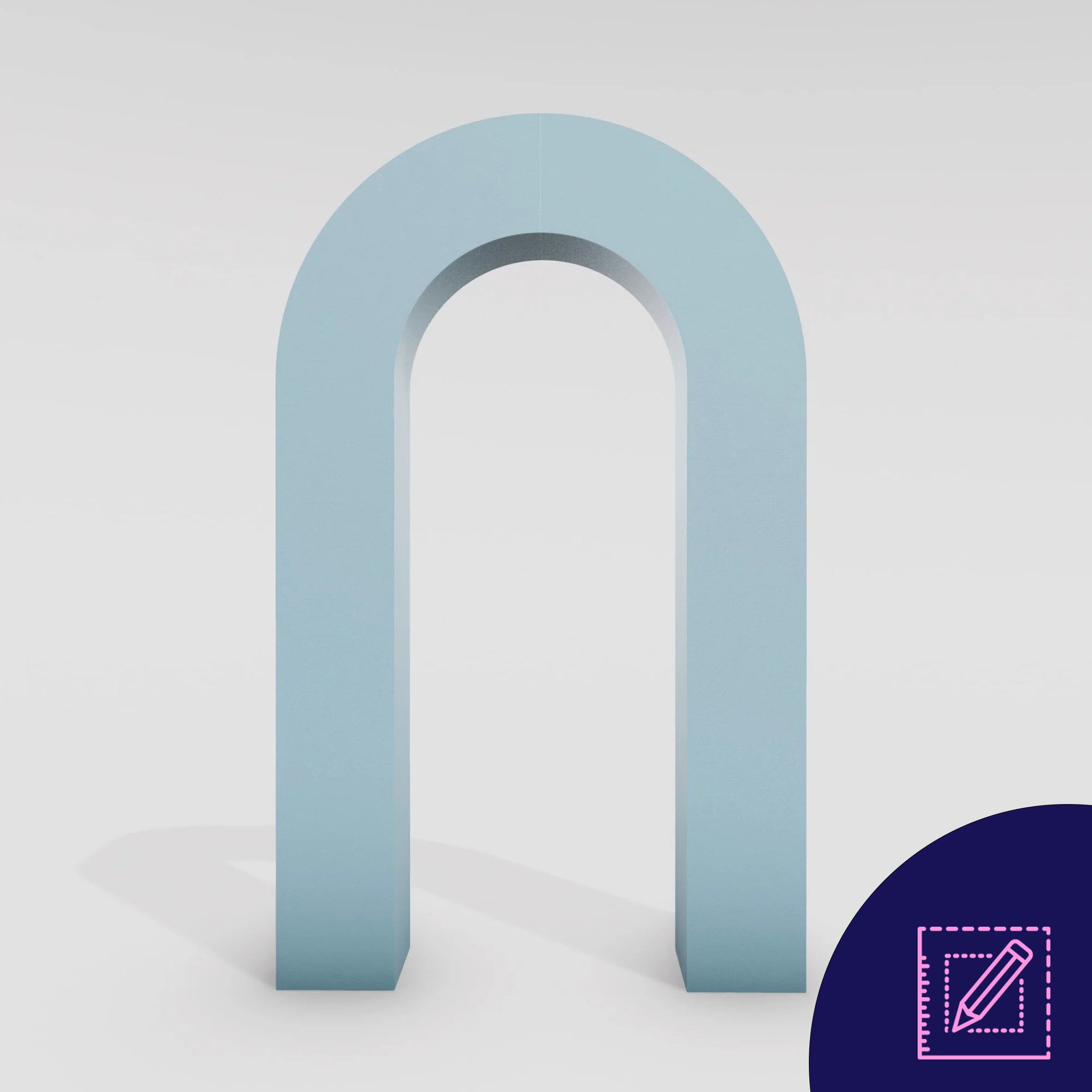 Custom 3D Arch Backdrop Design