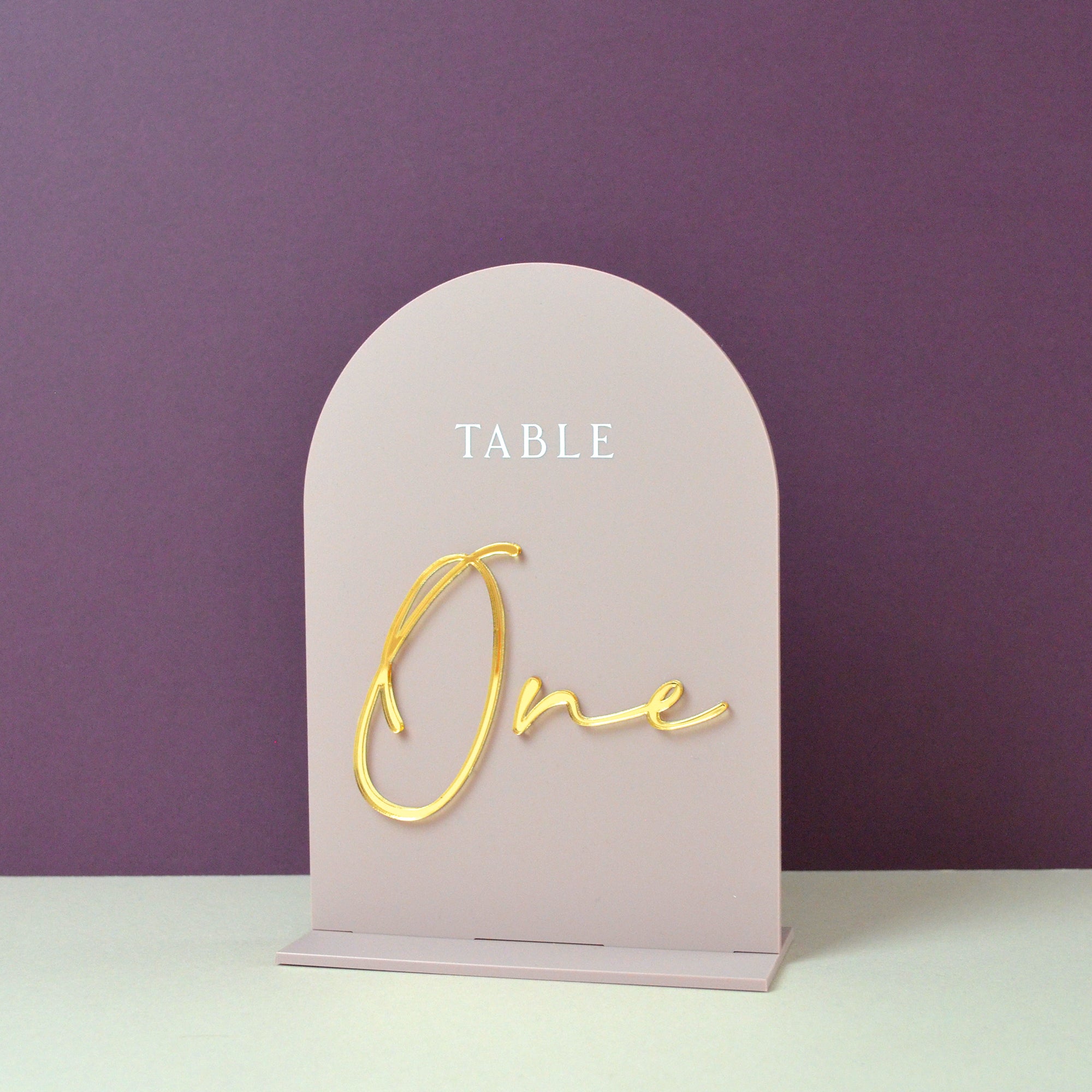 Number Table Sign