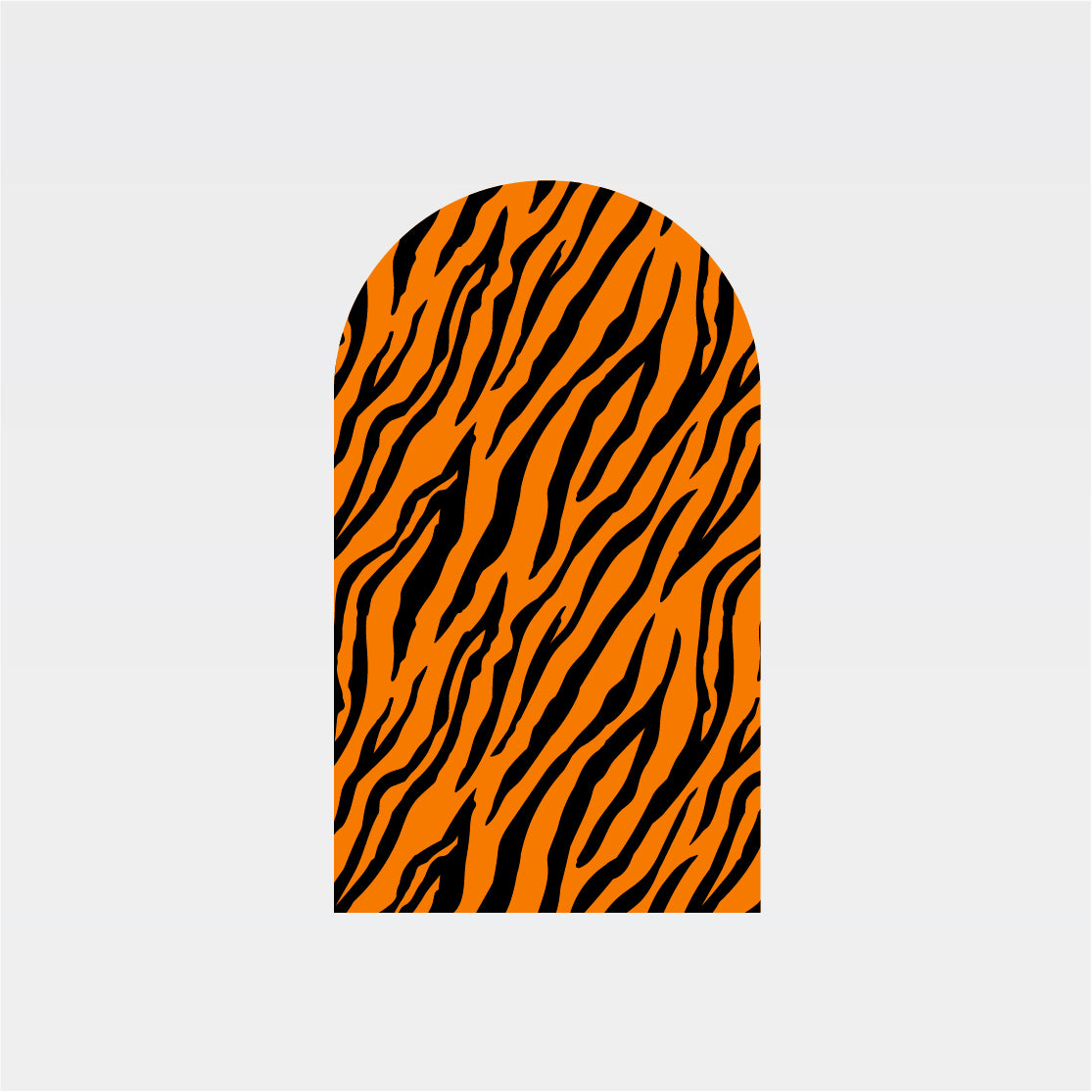 Tiger Pattern Backdrop Low Tack Vinyl | Custom Shape