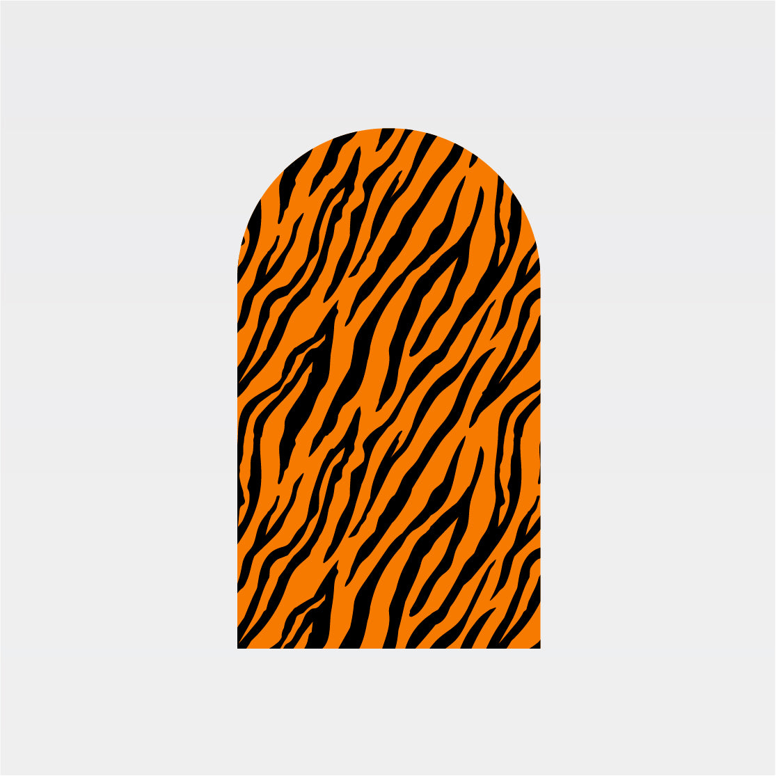 Tiger Back Drop Tiger Pattern Backdrop Low Tack Vinyl | Custom Shape
