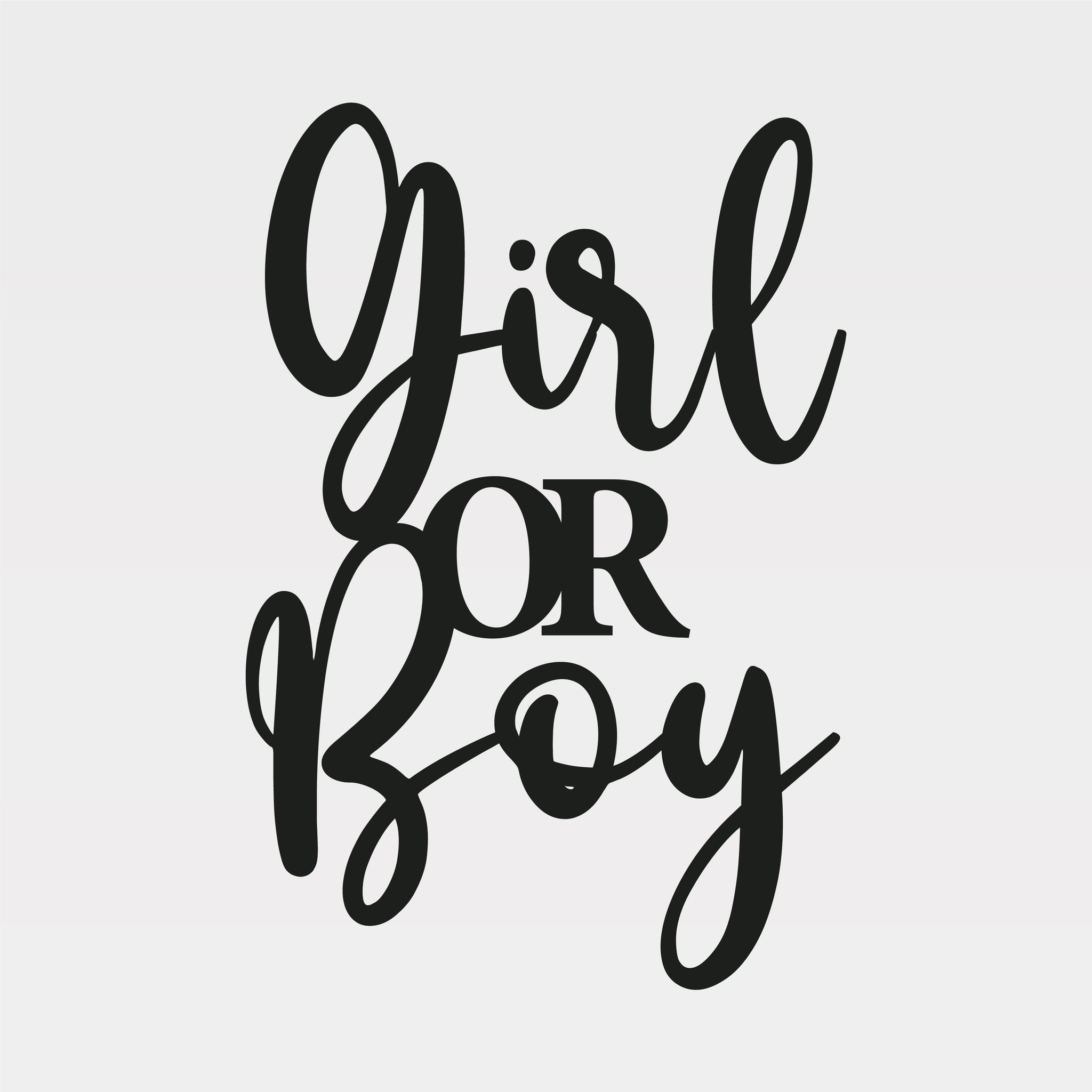 Girl or Boy Signage 6mm MDF