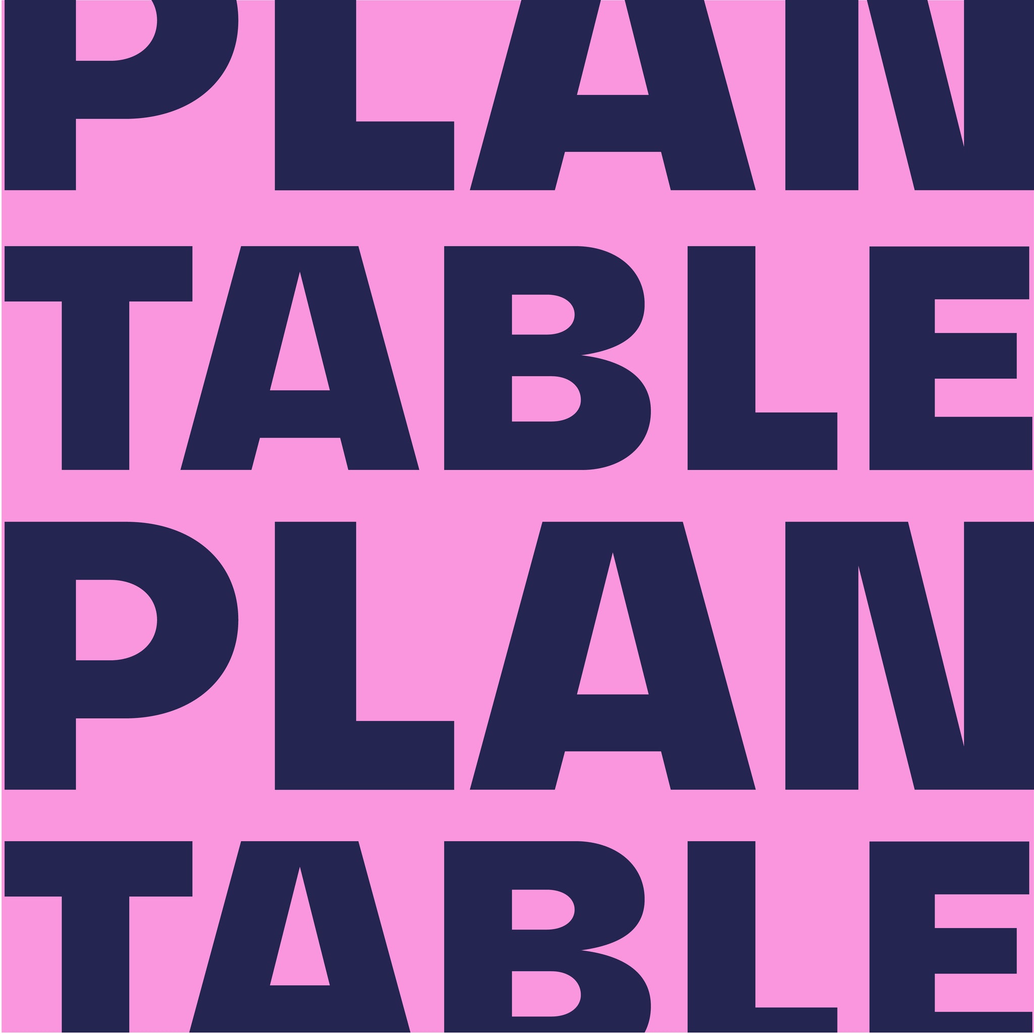 Acrylic Table Plan