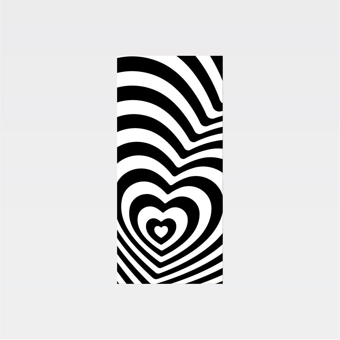 Heart Op Art Low Tack Plinth Vinyl